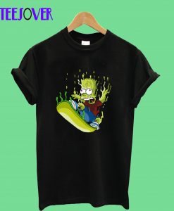 Melted-Bart-Skater-T-Shirt