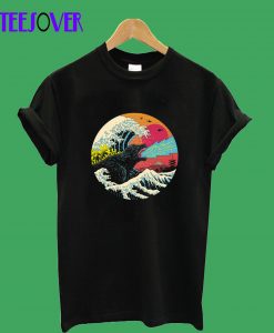 Retro-Wave-Kaiju-T-Shirt