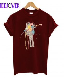 Skeleton-Hand-and-Rainbow Shirt