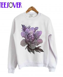 Cosmic Lavender Peony Crewneck Sweatshirt