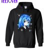 Distressed Winter Anime Girl Drawing Hoodie