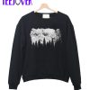 Forest Grunge Graphic Crewneck Sweatshirt