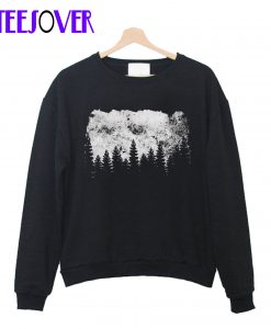 Forest Grunge Graphic Crewneck Sweatshirt