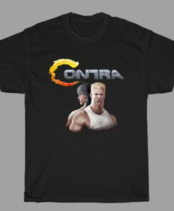 Contra Retro Video Game Logo t-shirt