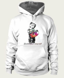 Don’t Let Your Story End Baby Groot Hugging Watercolor Semicolon Heart hoodie