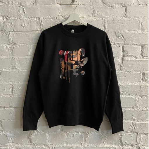 Graffiti Thug Life Tupac sweatshirt