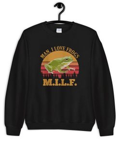 Man I Love Frogs Vintage Funny sweatshirt