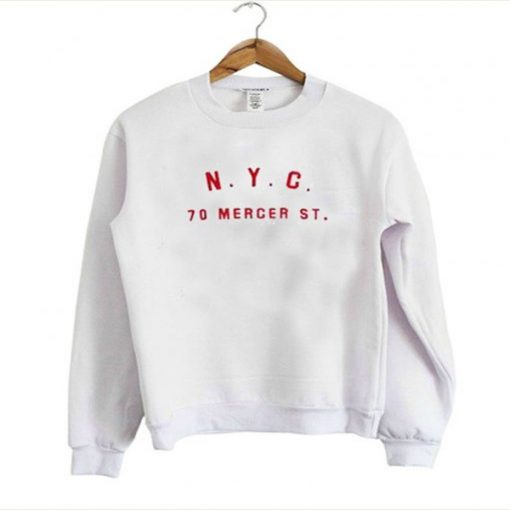 NYC 70 Mercer St sweatshirt