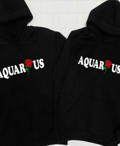 AQUARIUS ROSE ZODIAC hoodie