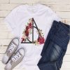 Harry Potter Deathly Hollows Floral t-shirt