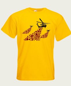 Helicopters Hearts Bombs t-shirt