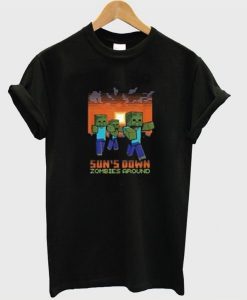 Minecraft Down Zombies Around t-shirt