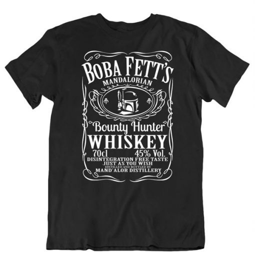 New Boba Fett Whiskey Starwars t-shirt