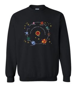 Planets Solar System and Stars sweatshirt