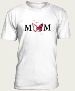 Watercolor mom Butterfly Flowers t-shirt