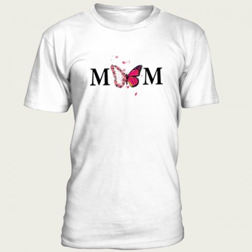 Watercolor mom Butterfly Flowers t-shirt