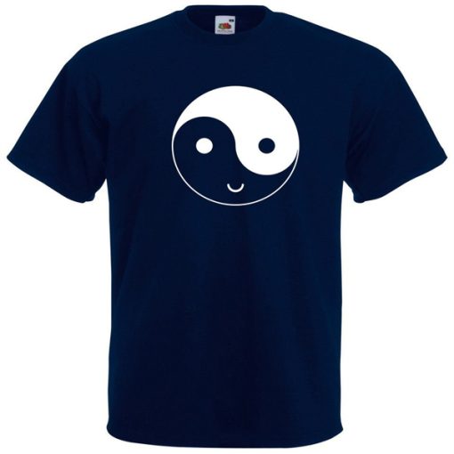 Yin and Yang Symbol Happy Face t-shirt