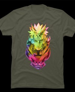 naruto colourful t-shirt