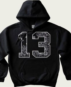 13 Black Bandana hoodie