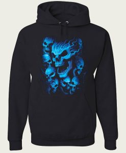 Blue Skulls hoodie