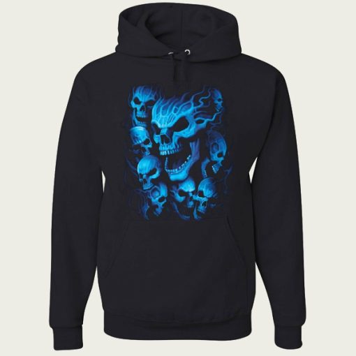 Blue Skulls hoodie