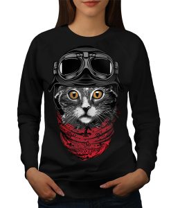 Cute Fashion Pilot Cat Jumper sweatshirt