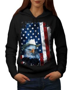 Eagle Cowboy Hat Flag USA hoodie