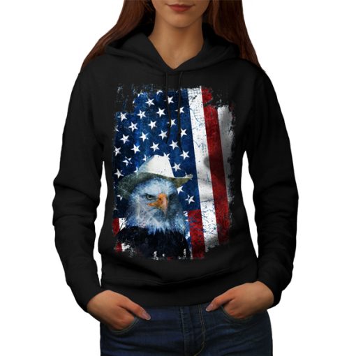 Eagle Cowboy Hat Flag USA hoodie