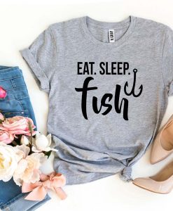 Eat Sleep Fish t-shirt