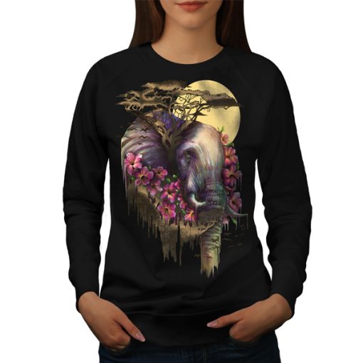 Elephant Flower Animal sweatshirt