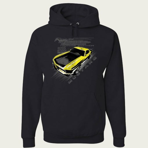 Ford Mustang Yellow Boss 302 hoodie