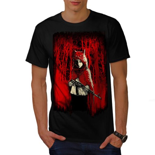 Girl Hunter Wild Fantasy Shirt Scary Wolf t-shirtGirl Hunter Wild Fantasy Shirt Scary Wolf t-shirt