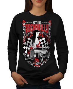 Hot Girl Rock Race Car sweatshirt