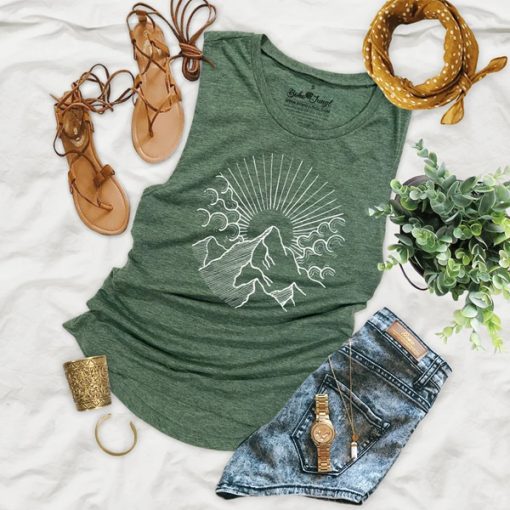 Mountain Sunrise tank top