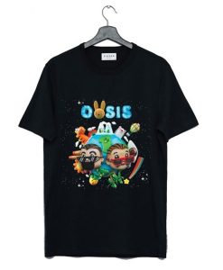 Oasis Bad Bunny Vinyl Record t-shirt