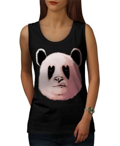 Panda Lick Hearth Animal tank top