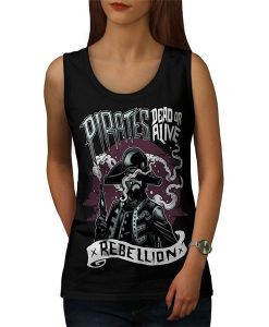 Pirate Skeleton Horror tank top