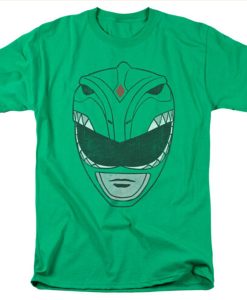 Power Rangers Mighty Morphin Green Ranger Head t-shirt