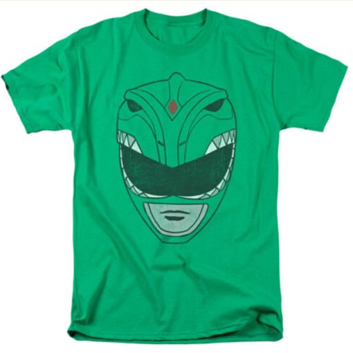 Power Rangers Mighty Morphin Green Ranger Head t-shirt