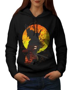 Samurai Moon Night Japan hoodie