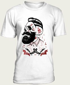 Skull Hipster Beard t-shirtSkull Hipster Beard t-shirt