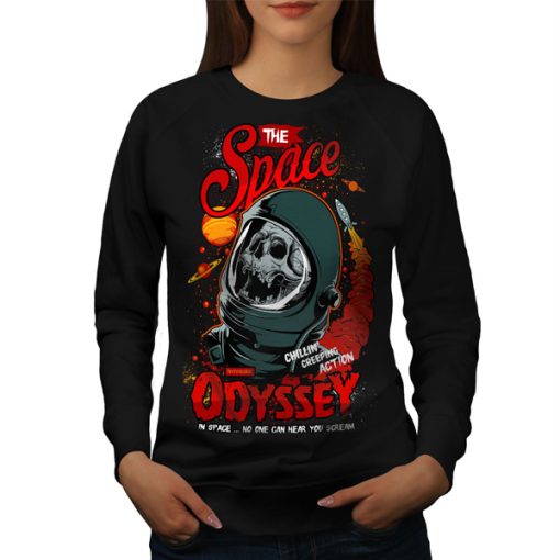 Space Odyssey Death Skull sweatshirt