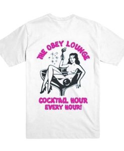 The Obey Lounge Cocktail Back t-shirt