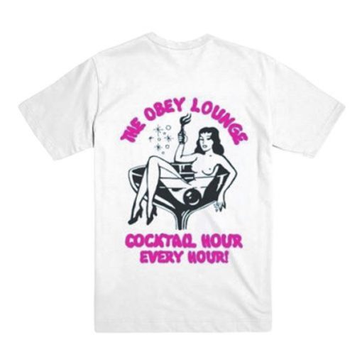 The Obey Lounge Cocktail Back t-shirt