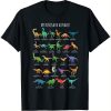 Types Of Dinosaurs Alphabet t-shirt