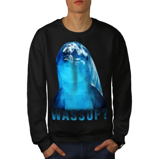 Wassup Blue Dolphin sweatshirt