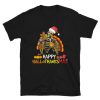 Hallowthanksmas Funny Skeleton Turkey Holiday Thanksgiving t-shirt