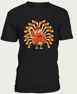 Ice Hockey Thanksgiving Party Turkey t-shirt