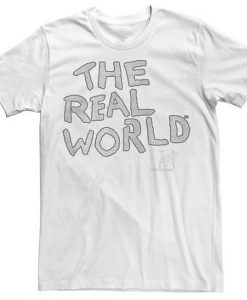 MTV The Real World Sketch Word Stack Logo t-shirt