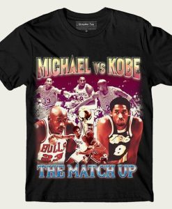 Michael Jordan vs Kobe Vintage Basketball t-shirt